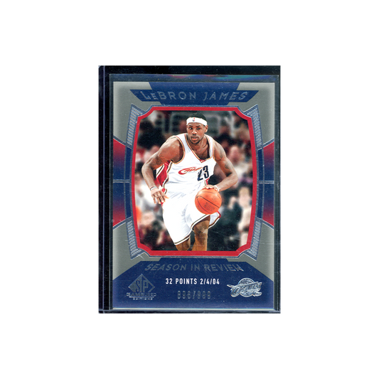 LeBron James 2004 Upper Deck Season in Review /999