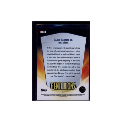 Jaime Jaquez Jr. 2023-24 Topps Finest Basketball Rookie Centurions