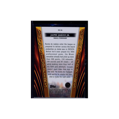 Jaime Jaquez Jr. 2023-24 Topps Finest Basketball Show Stoppers Rookie /99