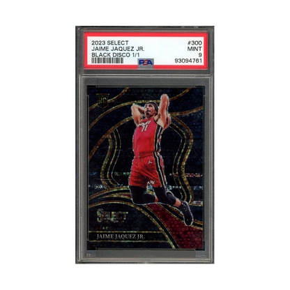 Jaime Jaquez 2023-24 Panini Select Basketball Black Disco Courtside Rookie 1/1 PSA 9