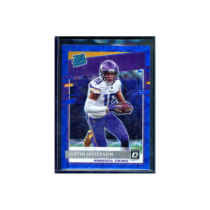 Justin Jefferson 2020 Panini Donruss Optic Football Rated Rookie Blue Scope