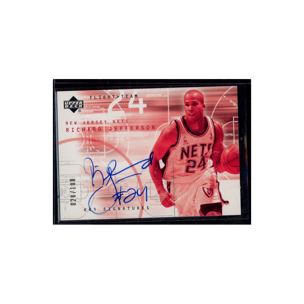 Richard Jefferson 2001-02 Upper Deck Flight Team Key Signatures /100