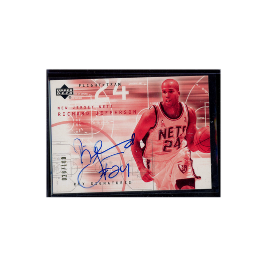 Richard Jefferson 2001-02 Upper Deck Flight Team Key Signatures /100