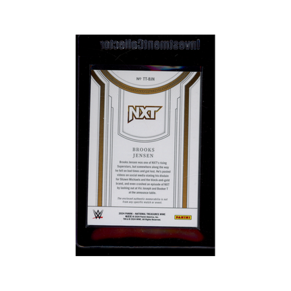 Brooks Jensen 2024 Panini National Treasures WWE Treasured Threads Patch Gold /10