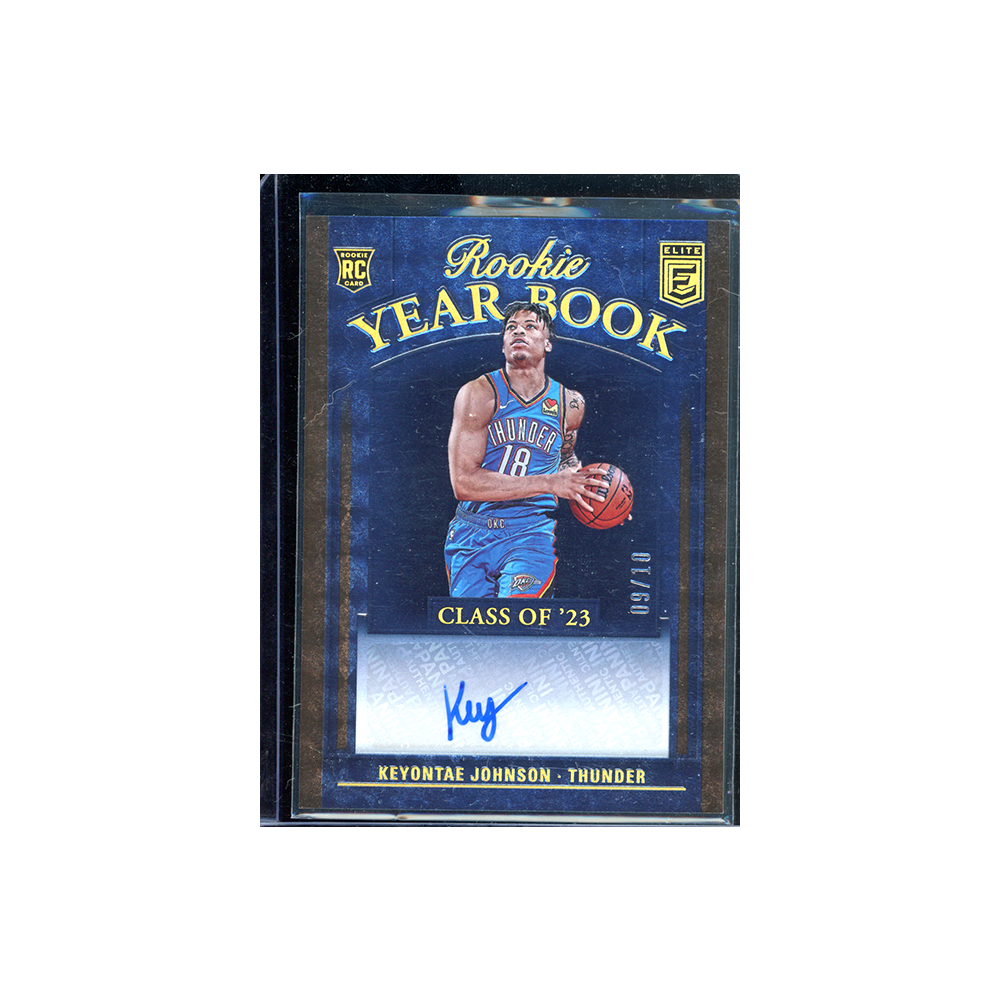 Keyontae Johnson 2023-24 Panini Donruss Elite Basketball Rookie Yearbook Auto /10