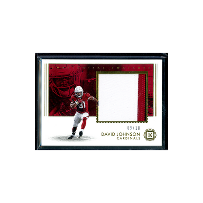 David Johnson 2018 Panini Sncased Football Substantial Swatches Gold /10