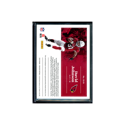 David Johnson 2018 Panini Sncased Football Substantial Swatches Gold /10