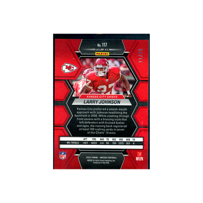 Larry Johnson 2023 Panini Mosaic Football No Huddle Pink /20