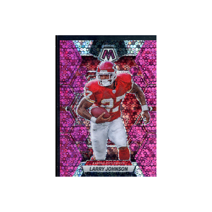 Larry Johnson 2023 Panini Mosaic Football No Huddle Pink /20