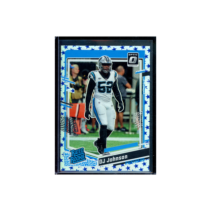 DJ Johnson 2023 Panini Donruss Optic Football Rated Rookie Stars