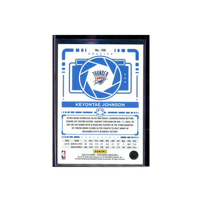 Keyontae Johnson 2023-24 Panini Photogenic Basketball Cracked Ice Rookie /75