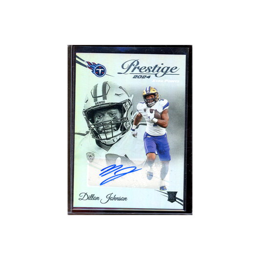 Dillon Johnson 2024 Panini Prestige Football Rookie XTRA Points Auto