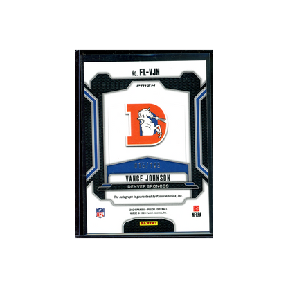 Vance Johnson 2024 Panini Prizm Football Franchise Legends Car /149