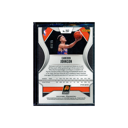 Cameron Johnson 2019-20 Panini Prizm Basketball Rookie Purple /75