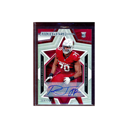 Paris Johnson Jr. 2023 Panini Rookies & Stars Football Rookie Auto /299