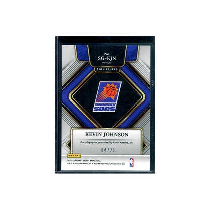 Kevin Johnson 2021-22 Panini Select Basketball Tie-Dye Auto /25