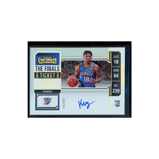 Keyontae Johnson 2023-24 Panini Contenders Basketball The Finals Ticket Rookie Auto /49