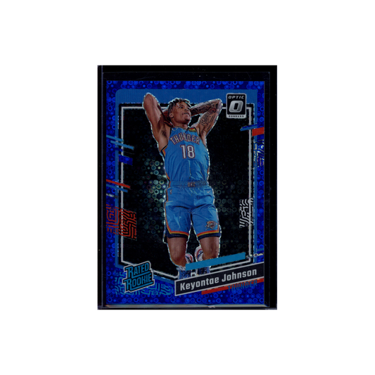 Keyontae Johnson 2023-24 Panini Donruss Optic Basketball Rated Rookie Blue Fast Break /49