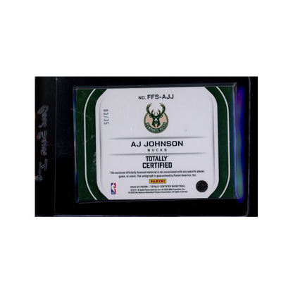 AJ Johnson 2024-25 Panini Totally Certified Basketball RPA /35