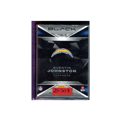 Quentin Johnston 2023 Panini Black Football RPA /99