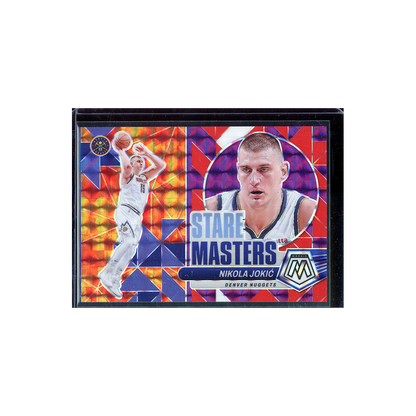 Nikola Jokic 2023-24 Panini Mosaic Basketball Stare Masters Purple /99
