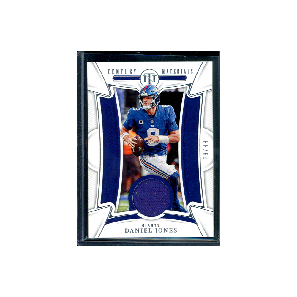 Daniel Jones 2022 Panini National Treasures Football Century Materials /99