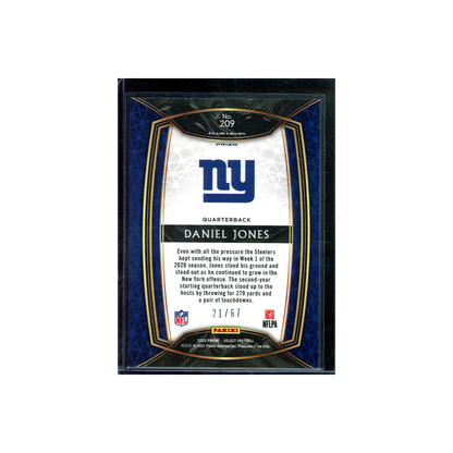 Daniel Jones 2020 Panini Select Football Dragon Scale /67