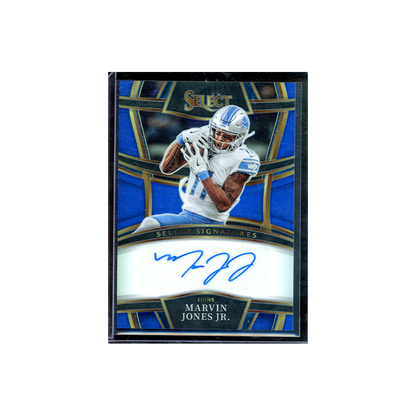 Marvin Jones Jr 2022 Panini Select Football Select Signatures Auto Blue /99