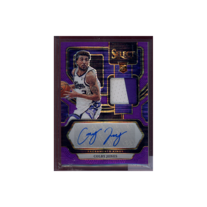 Colby Jones 2023-24 Panini Select Basketball Rookie Jersey Auto /15