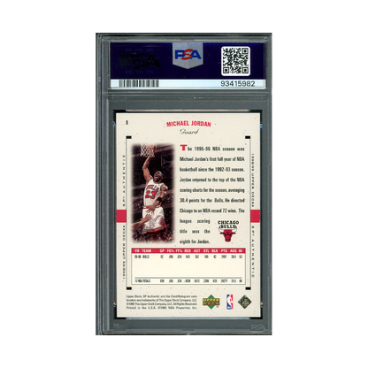 Michael Jordan 1998 SP Authentic PSA 10