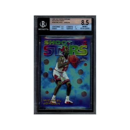 Michael Jordan 1997-98 Topps Chrome Shooting Stars BGS 8.5