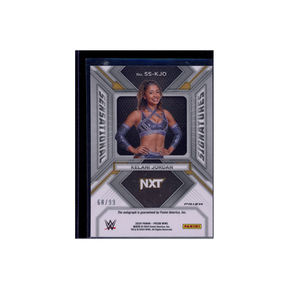 Kelani Jordan 2024 Panini Prizm WWE Sensational Signatures Auto Red /99