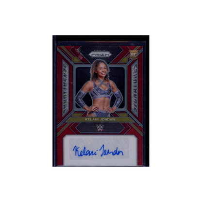 Kelani Jordan 2024 Panini Prizm WWE Sensational Signatures Auto Red /99