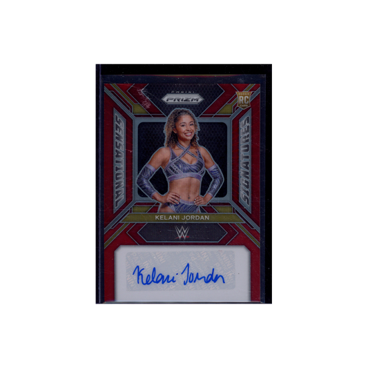 Kelani Jordan 2024 Panini Prizm WWE Sensational Signatures Auto Red /99