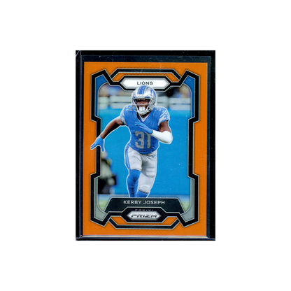 Kerby Joseph 2023 Panini Prizm Football Orange Prizm /249