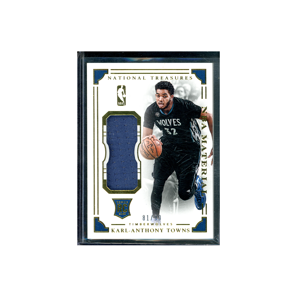 Karl Anthony-Towns 2015-16 Panini National Treasures Basketball NBA Material Rookie Patch /99