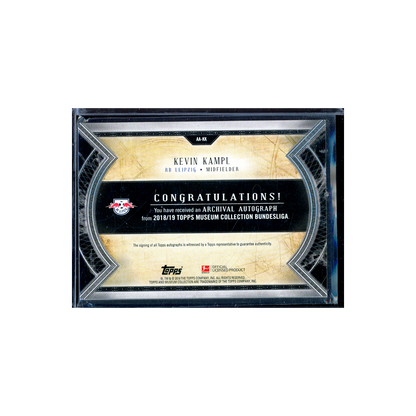 Kevin Kampl 2018-19 Topps Museum Collection Bundesliga Soccer Auto /25