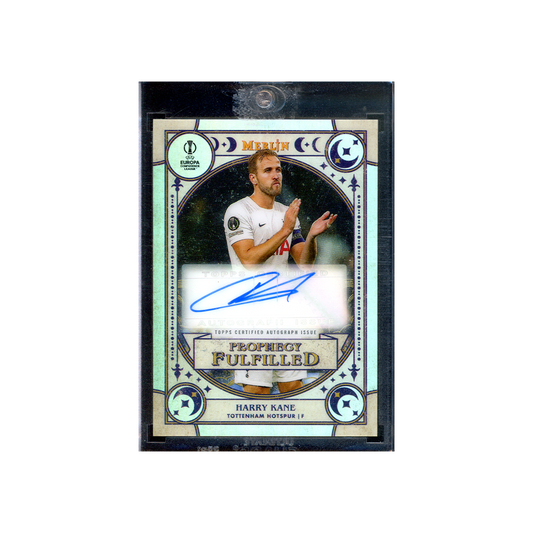 Harry Kane 2022-23 Topps Merlin Prophecy Fulfilled Auto /50