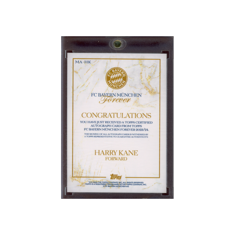 Harry Kane 2024 Topps FC Bayern München Forever Auto