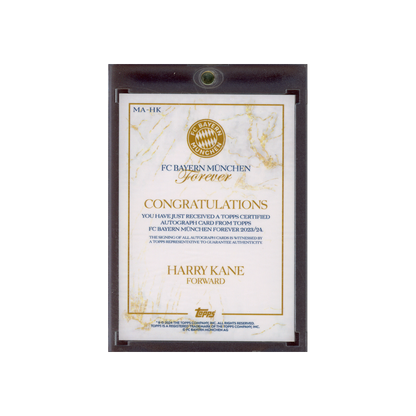 Harry Kane 2024 Topps FC Bayern München Forever Auto