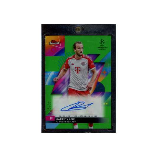 Harry Kane 2024 Topps Finest Auto Green /99