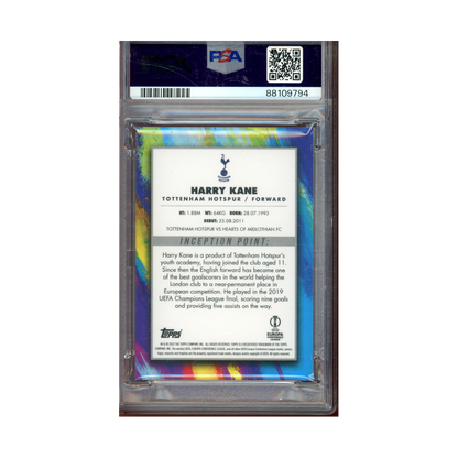 Harry Kane 2021-22 Topps Inception UEFA Star Quality Orange /5 PSA 10