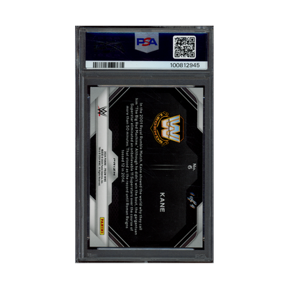 Kane 2024 Panini Prizm WWE Rumble Performances Black Prizm 1/1 PSA 10