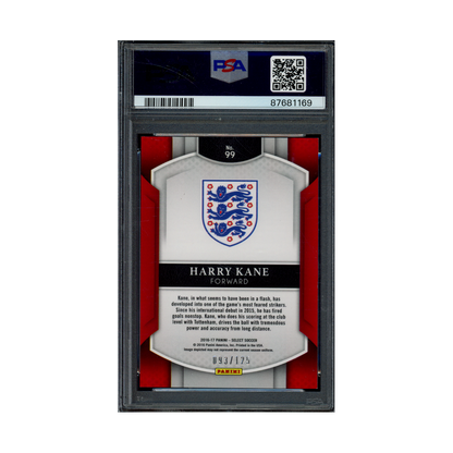Harry Kane 2016 Panini Select Neon Yellow Prizm /125 PSA 9