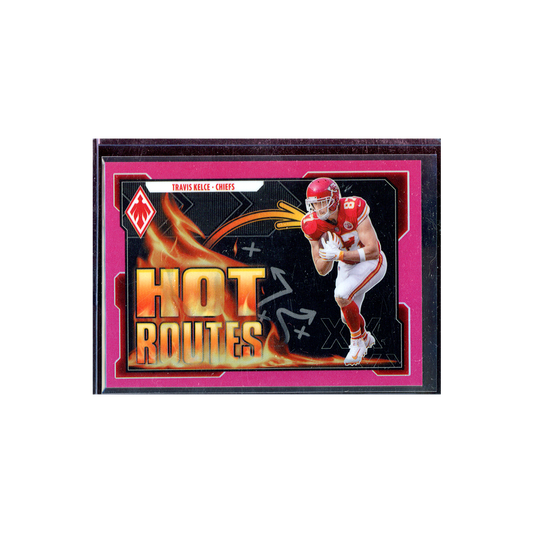 Travis Kelce 2021 Panini Phoenix Football Hot Routes Pink /175