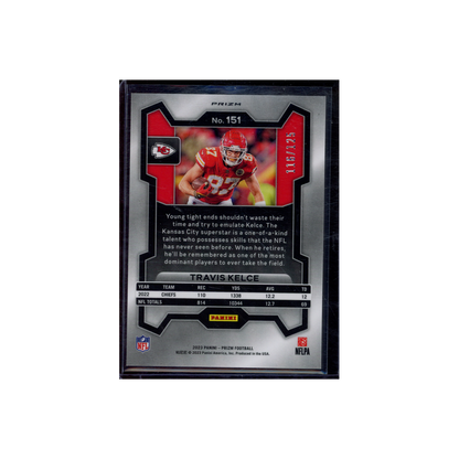 Travis Kelce 2023 Panini Prizm Football Purple /125