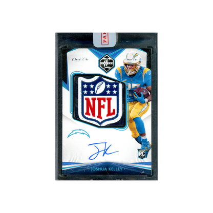 Joshua Kelley 2020 Panini Limited Football NFL Shield RPA 1/1