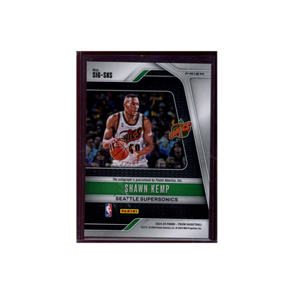 Shawn Kemp 2024-25 Panini Prizm Basketball Silver Auto