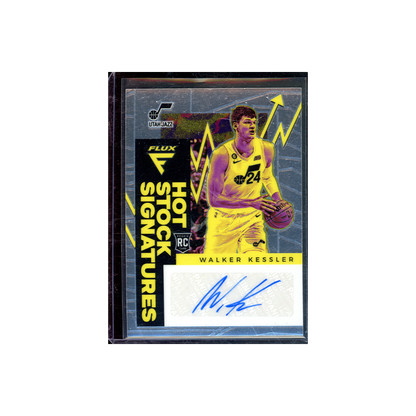 Walker Kessler 2022-23 Panini Flux Basketball Hot Stock Signatures Rookie Auto