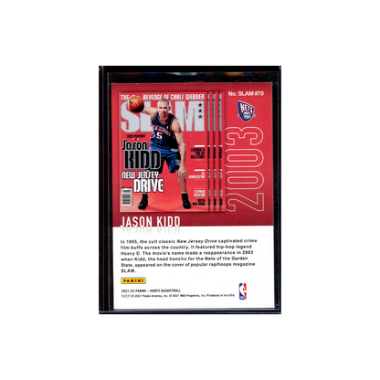 Jason Kidd 2021-22 Panini Hoops Basketball New Jersey Drive Slam